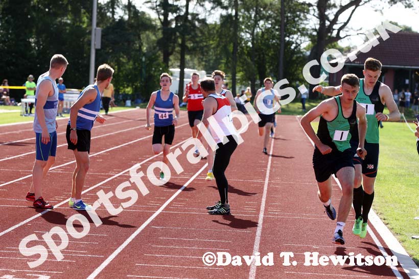 Mens 4 x 400 metres relay, North of England Division 2E, Morpeth.